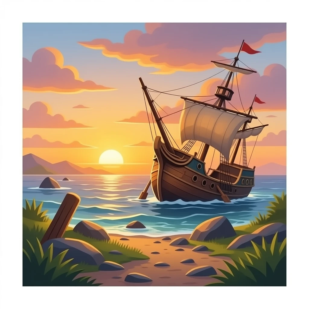 Shipwreck emoji
