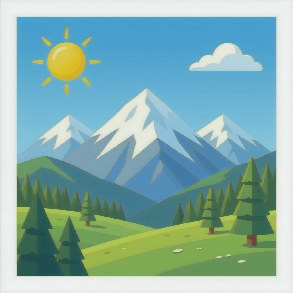 Alpine mountain emoji