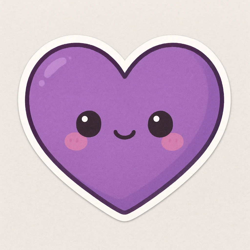 heart purple emoji
