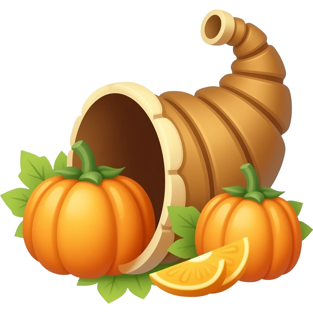 thanksgiving cornucopia emoji