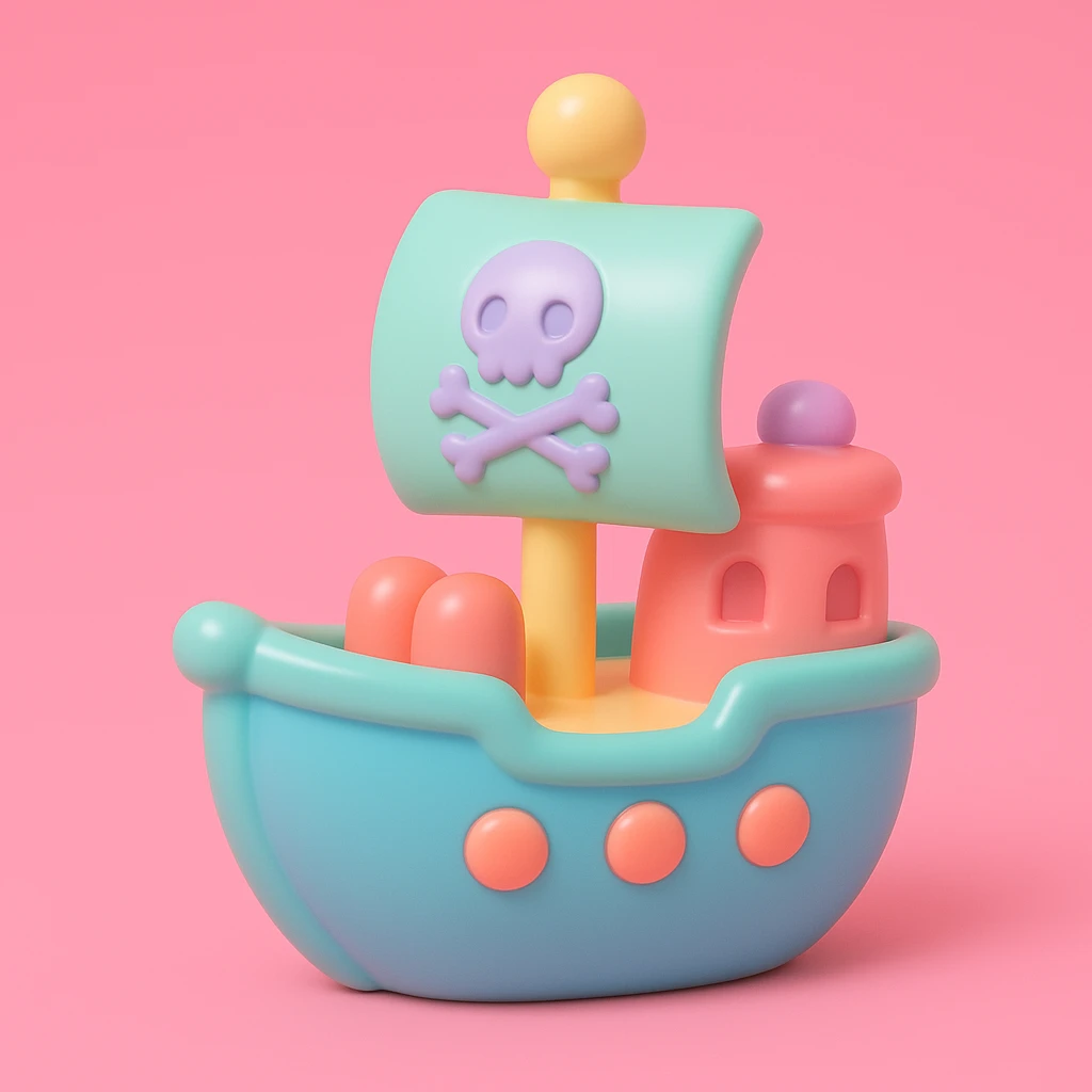 pirate ship emoji