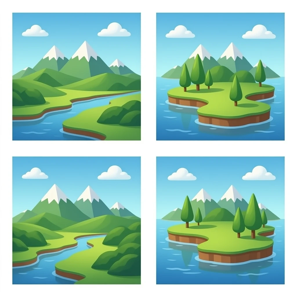 land separate emoji