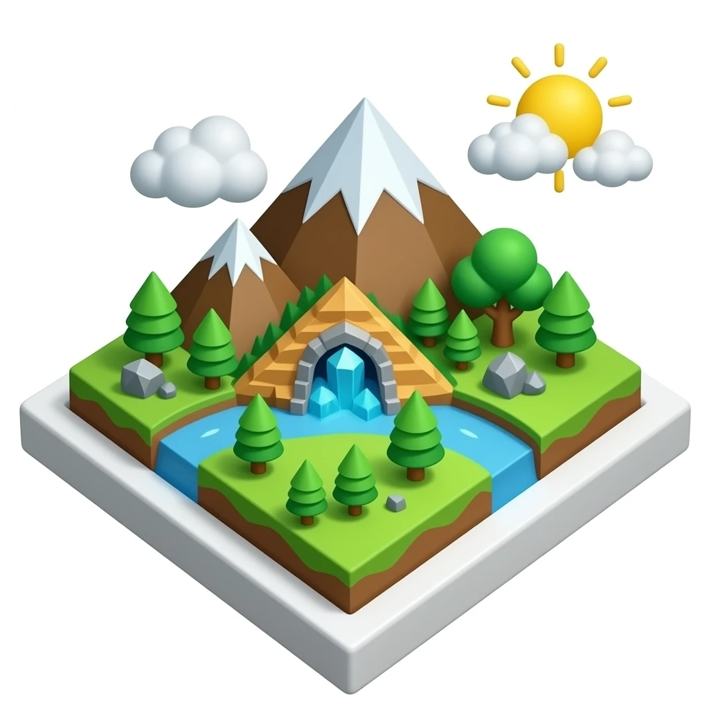 quartz mine 3d emoji