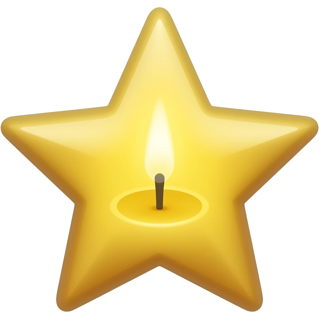 star candle emoji
