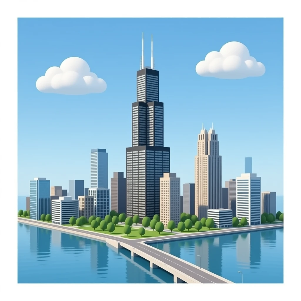 Willis Tower3d building emoji