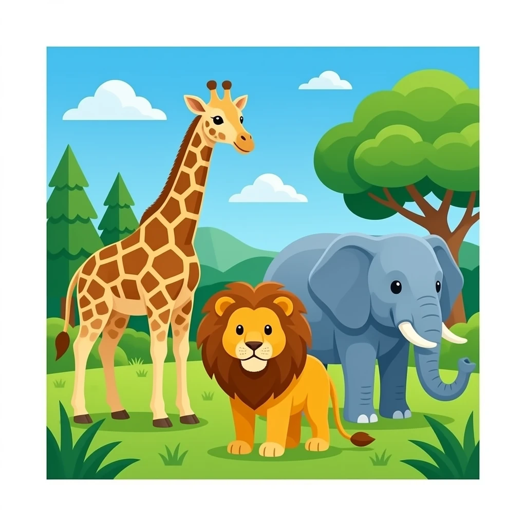 Zoo 🦒🦁🐘 emoji