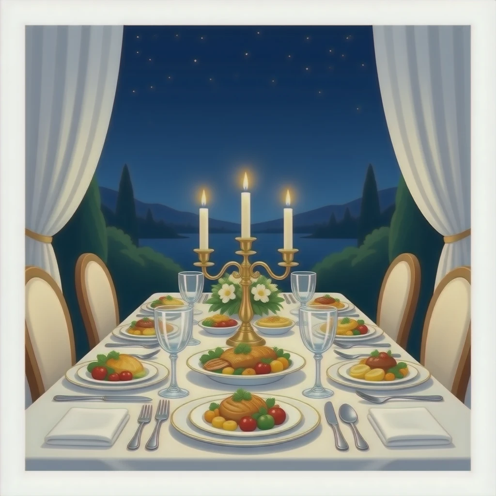 fancy dinner emoji