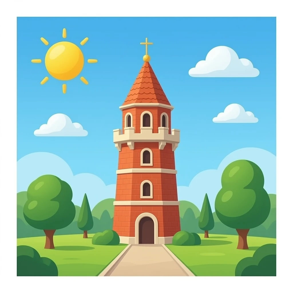 Real Autograph Tower emoji | AI Emoji Generator