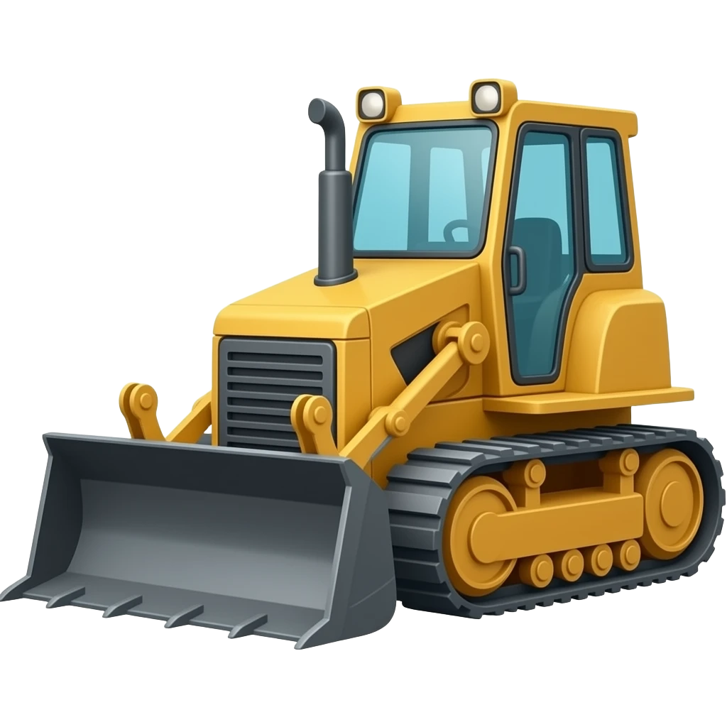 Bulldozer emoji