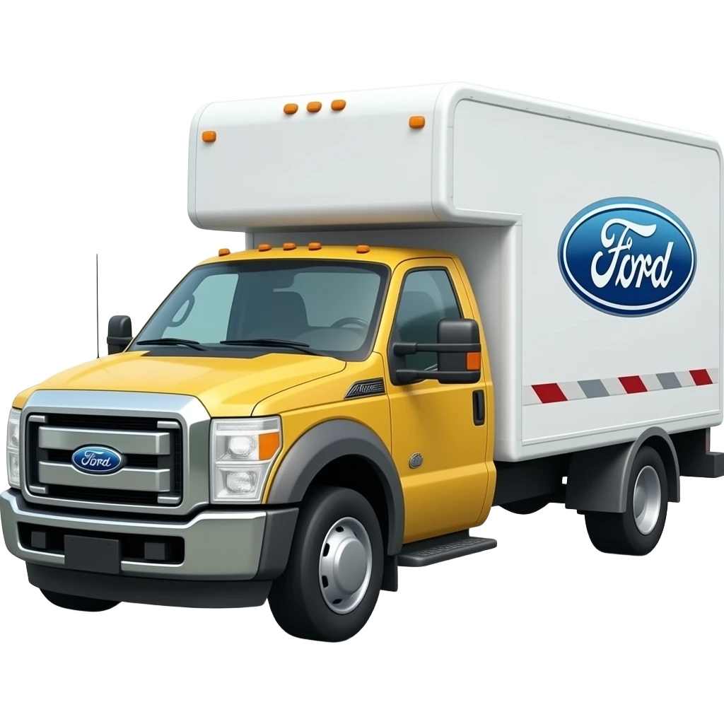 Ford 350 construction cube-van emoji