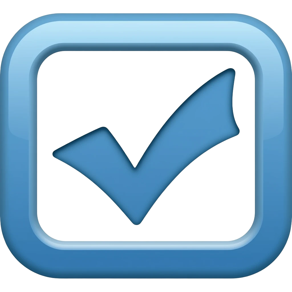 blue tic emojis emoji