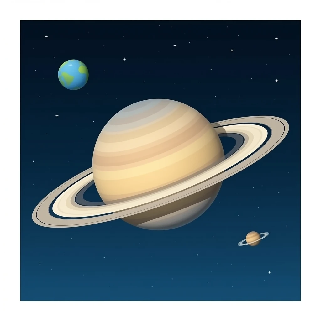 토성과 고리만 emoji