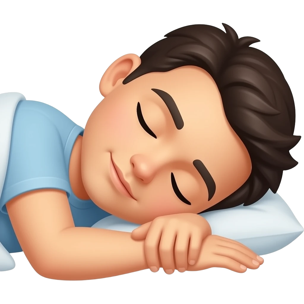 человек ложиться спать emoji