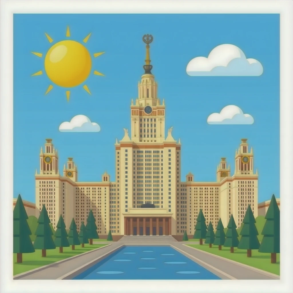 главное здание мгу имени ломоносова emoji