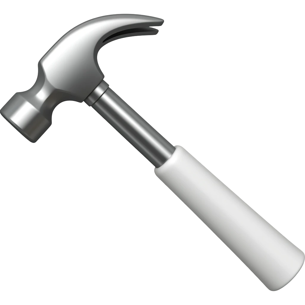 tiny hammer for testing reflexes emoji