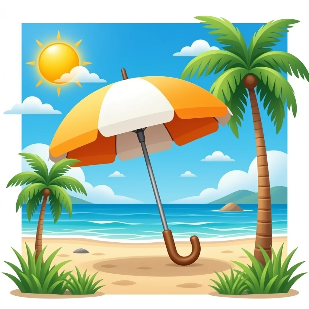 umbrella beach emoji