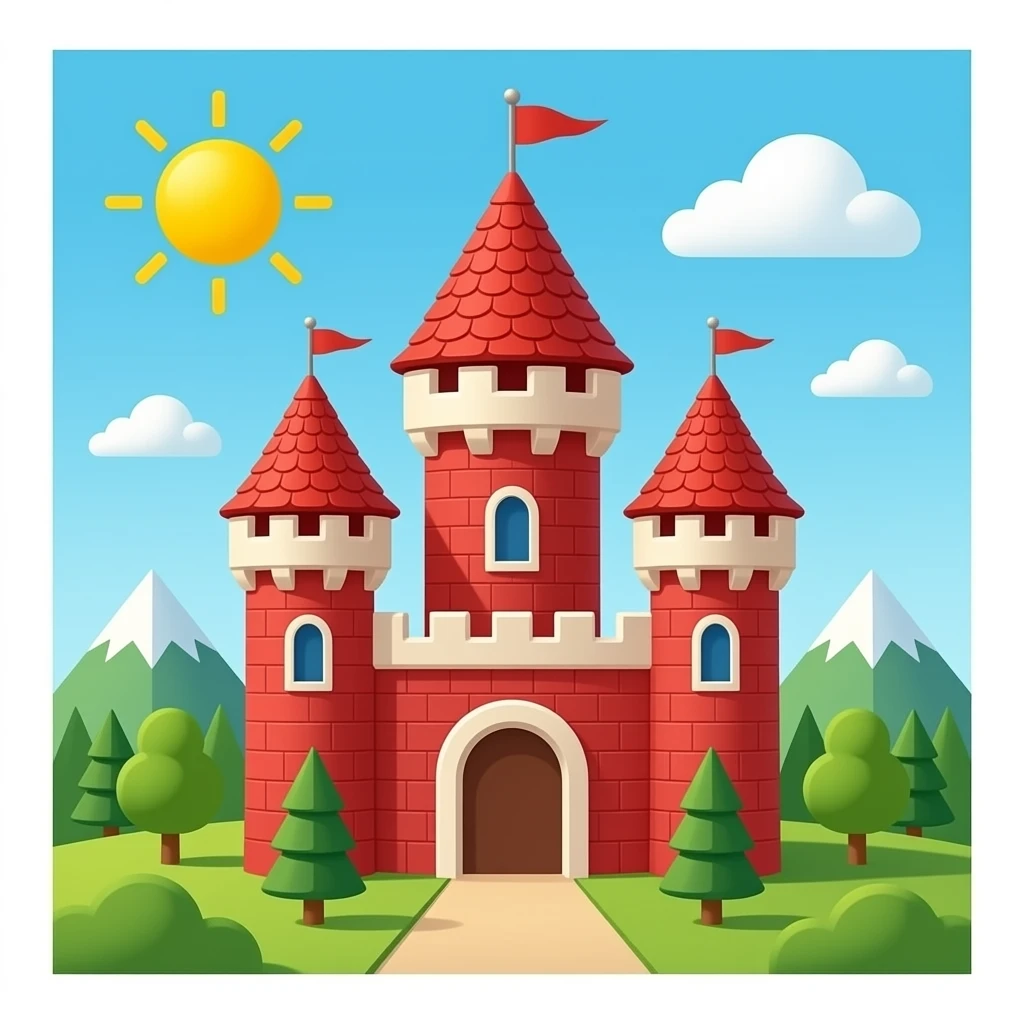Red engineer castle emoji