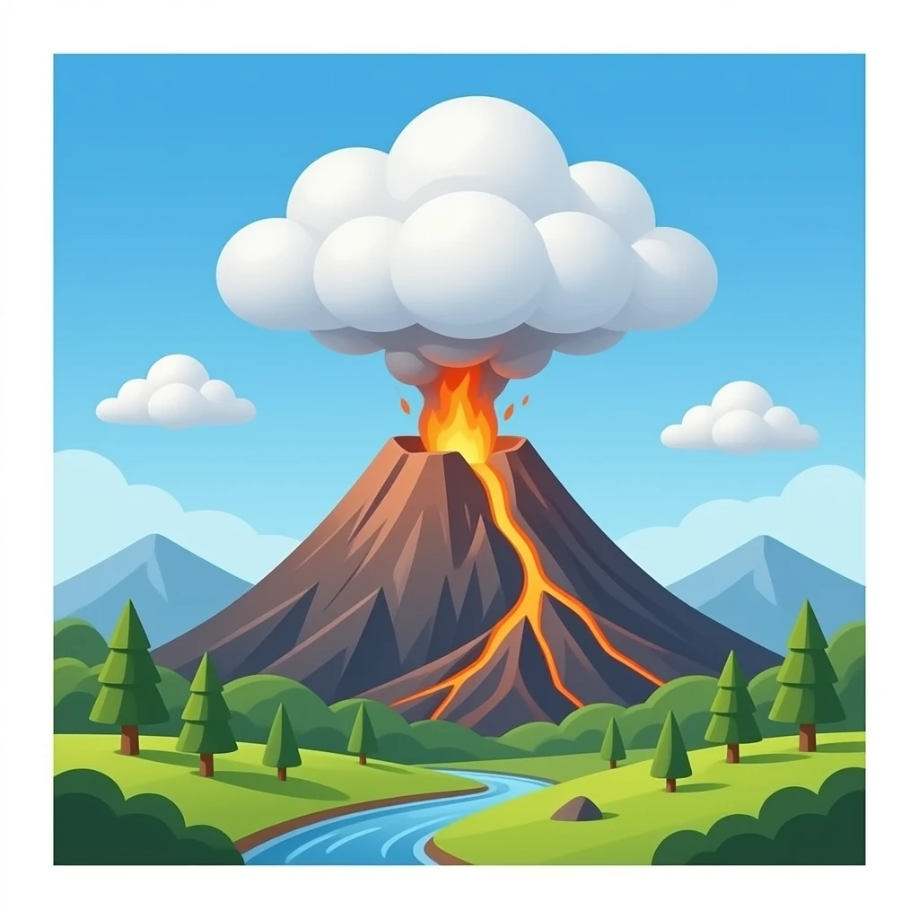 volcano emoji