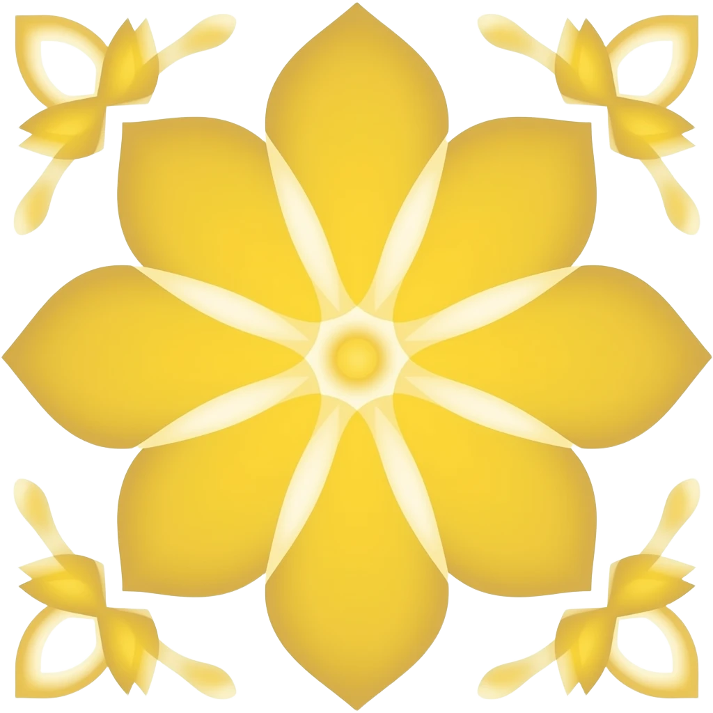 Yellow flowers tile emoji