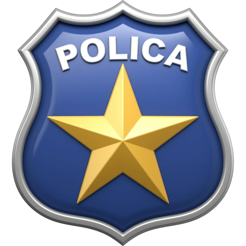 police badge emoji