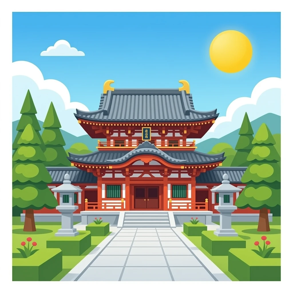 Japanese temples emoji