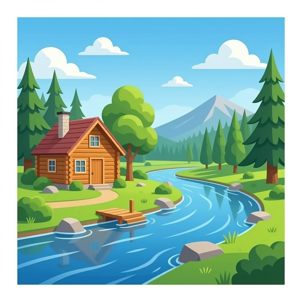 riverside cabin emoji