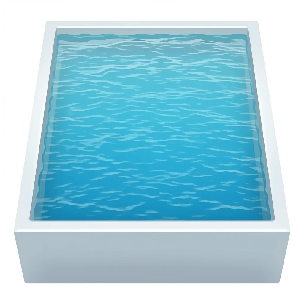 Sea water blue   looking from above no background no frame emoji