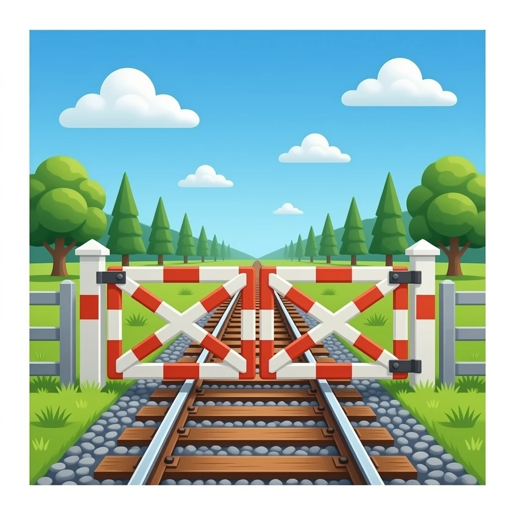 Railroad Gate emoji