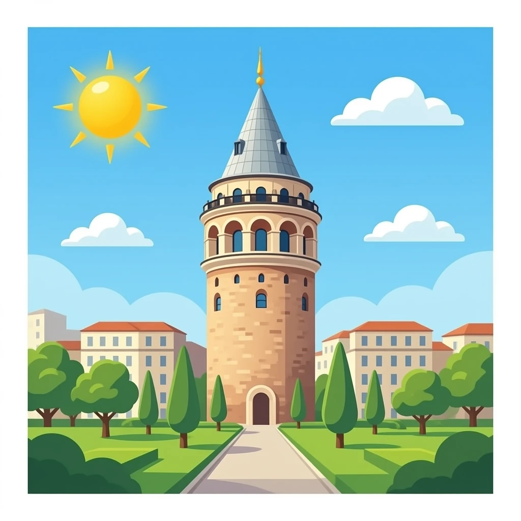 Galata kulesi emoji