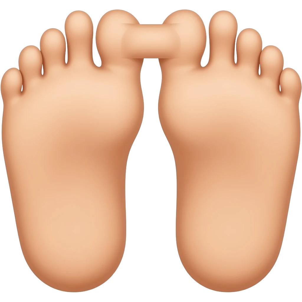 make the toes touching each other emoji