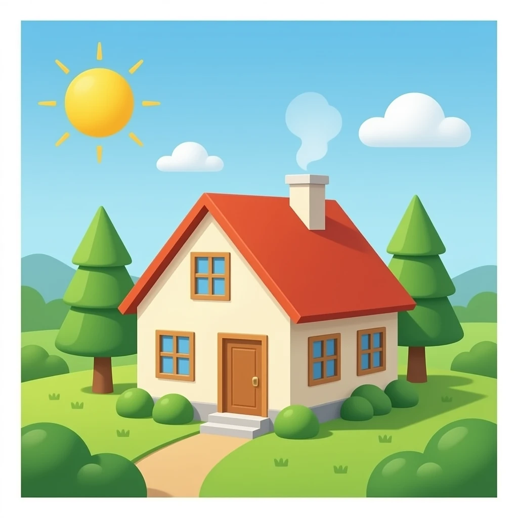 warm house emoji
