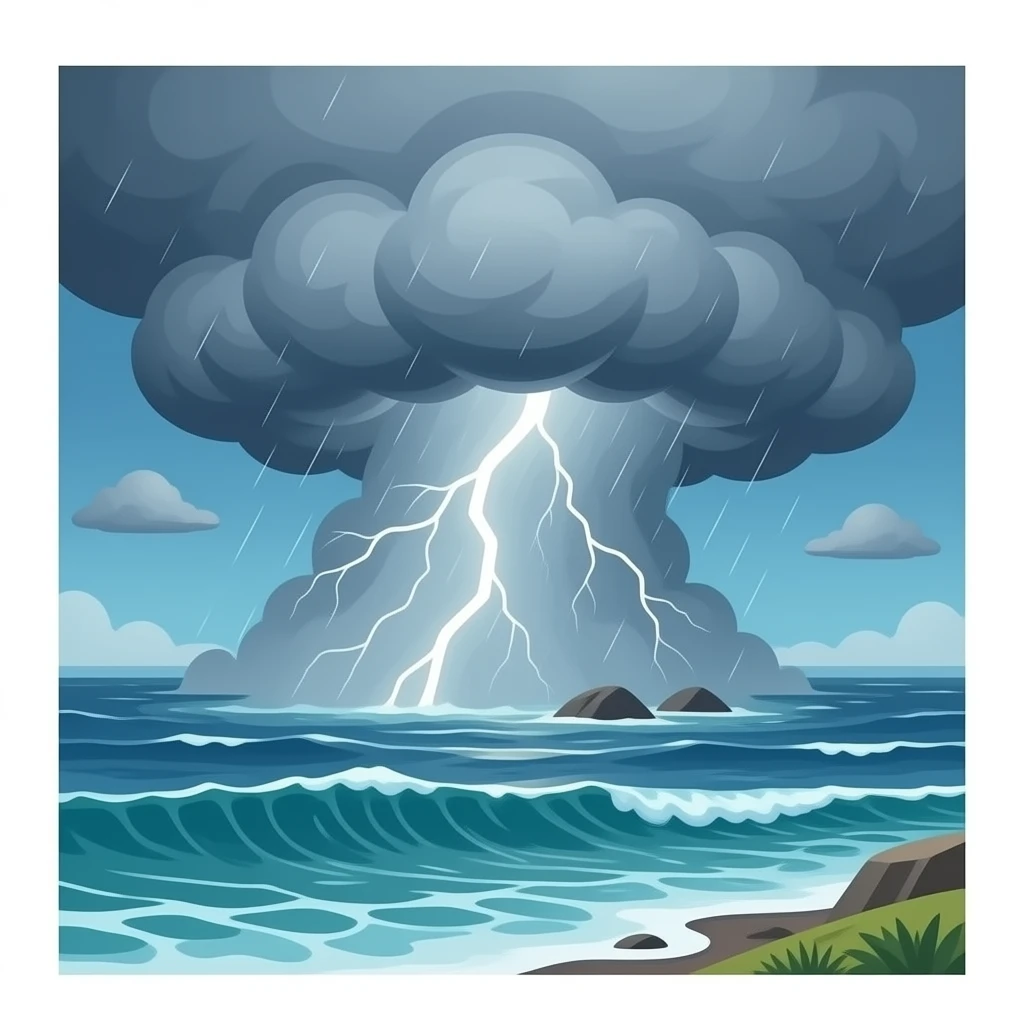 ocean strom emoji