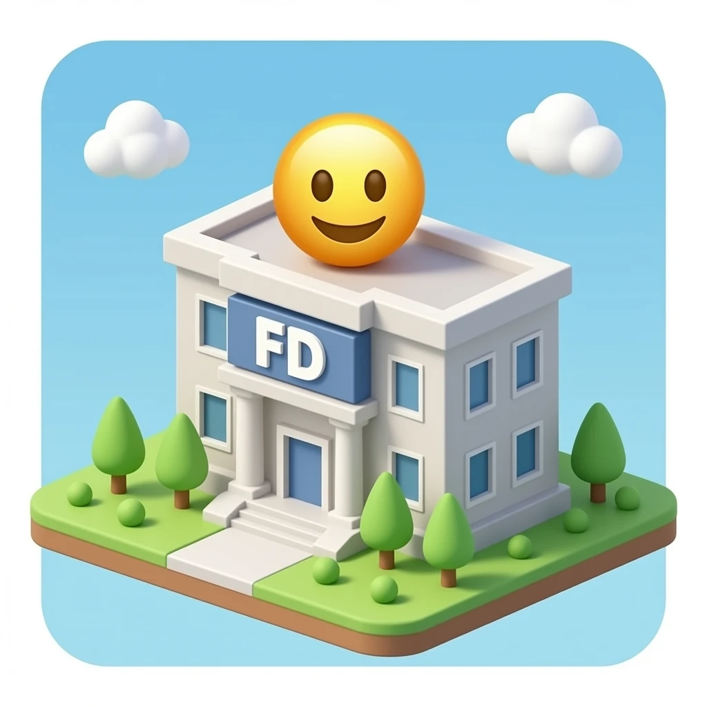 City hall 3d building names FD emoji no background emoji