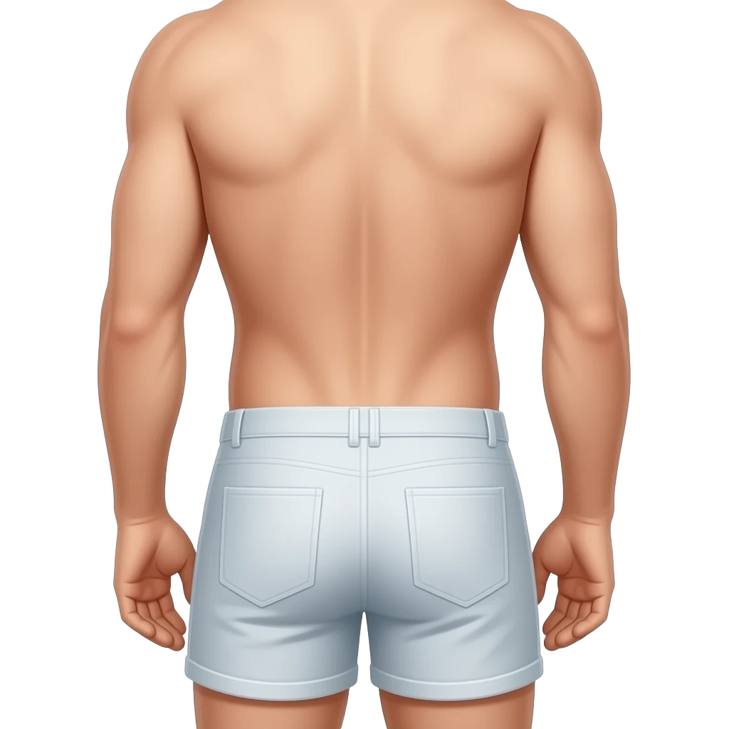 Man shows butt with no pants emoji