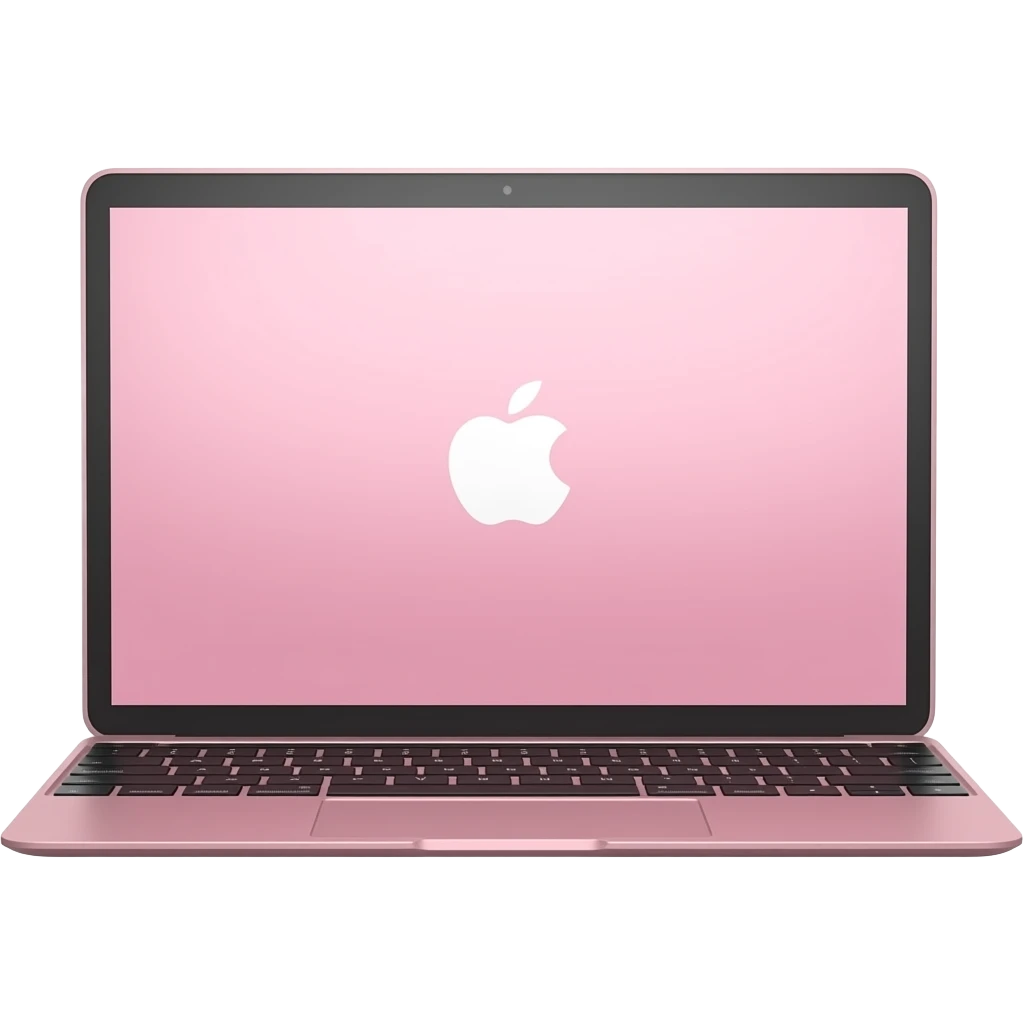 Pink macbook emoji