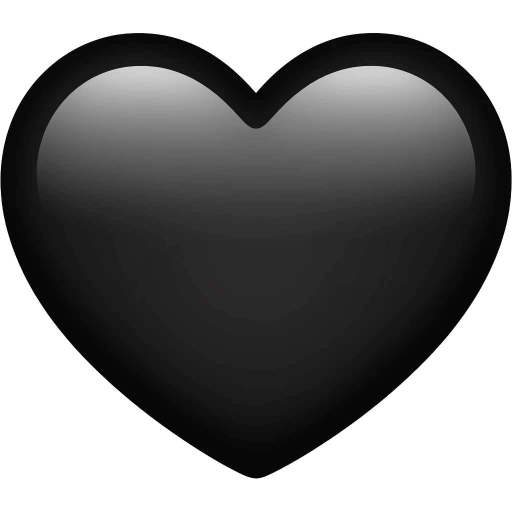𝖡𝗅𝖺𝖼𝗄 𝗁𝖾𝖺𝗋𝗍 emoji