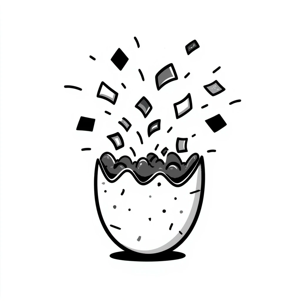 Confetti egg emoji