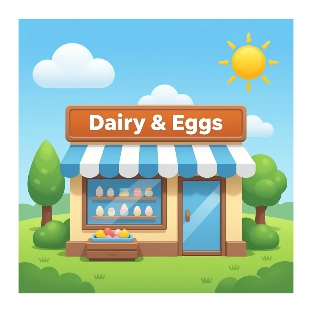 vector flat Dairy & Eggs emoji