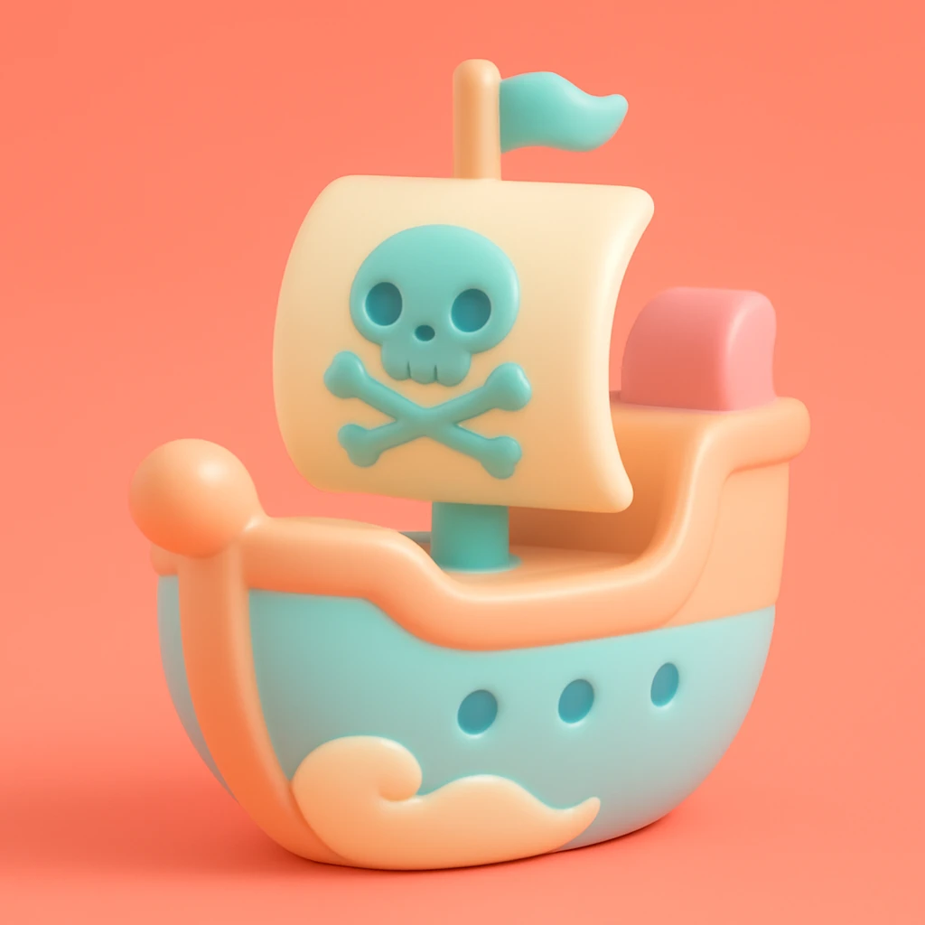 pirate ship emoji