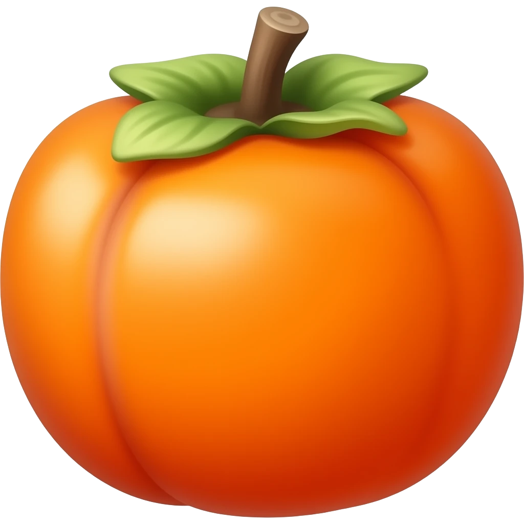 Persimmon  cartoon emoji