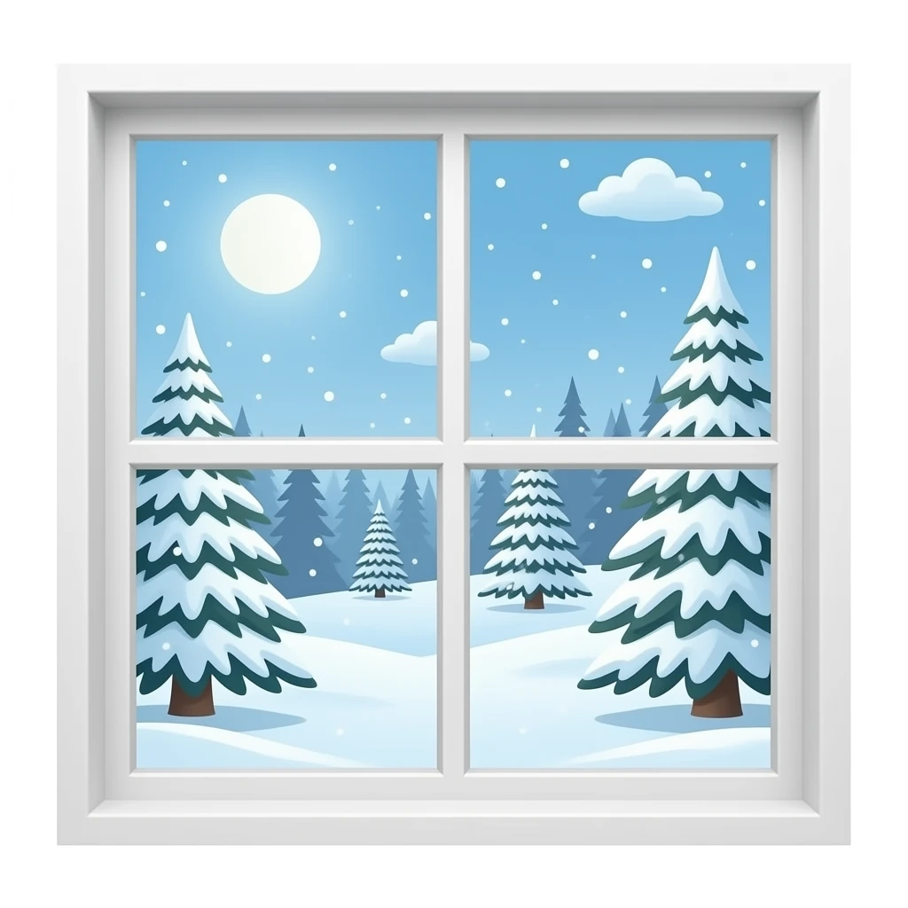 winter window emoji