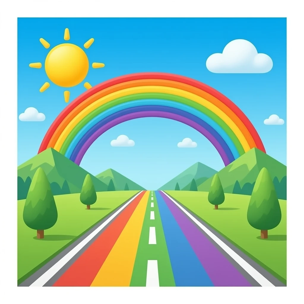 rainbow road emoji