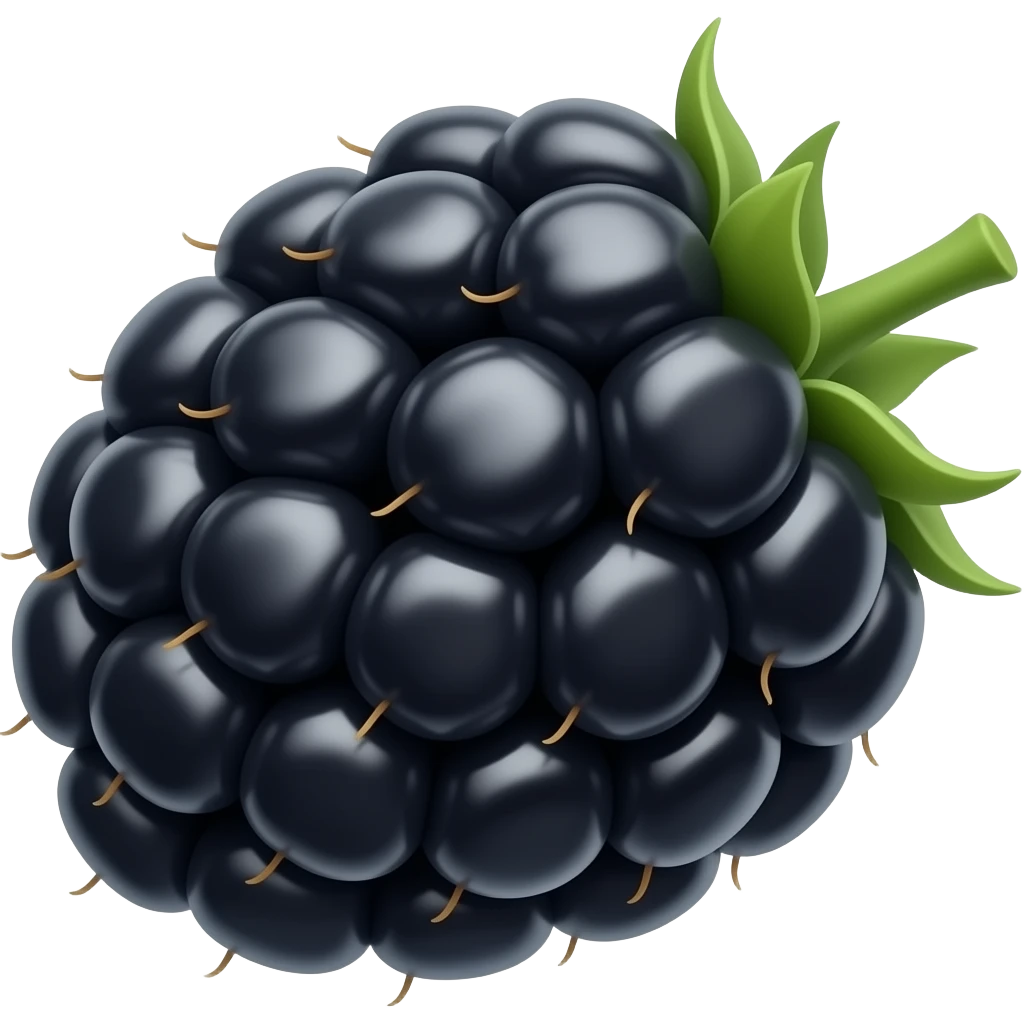 Angled Blackberry emoji