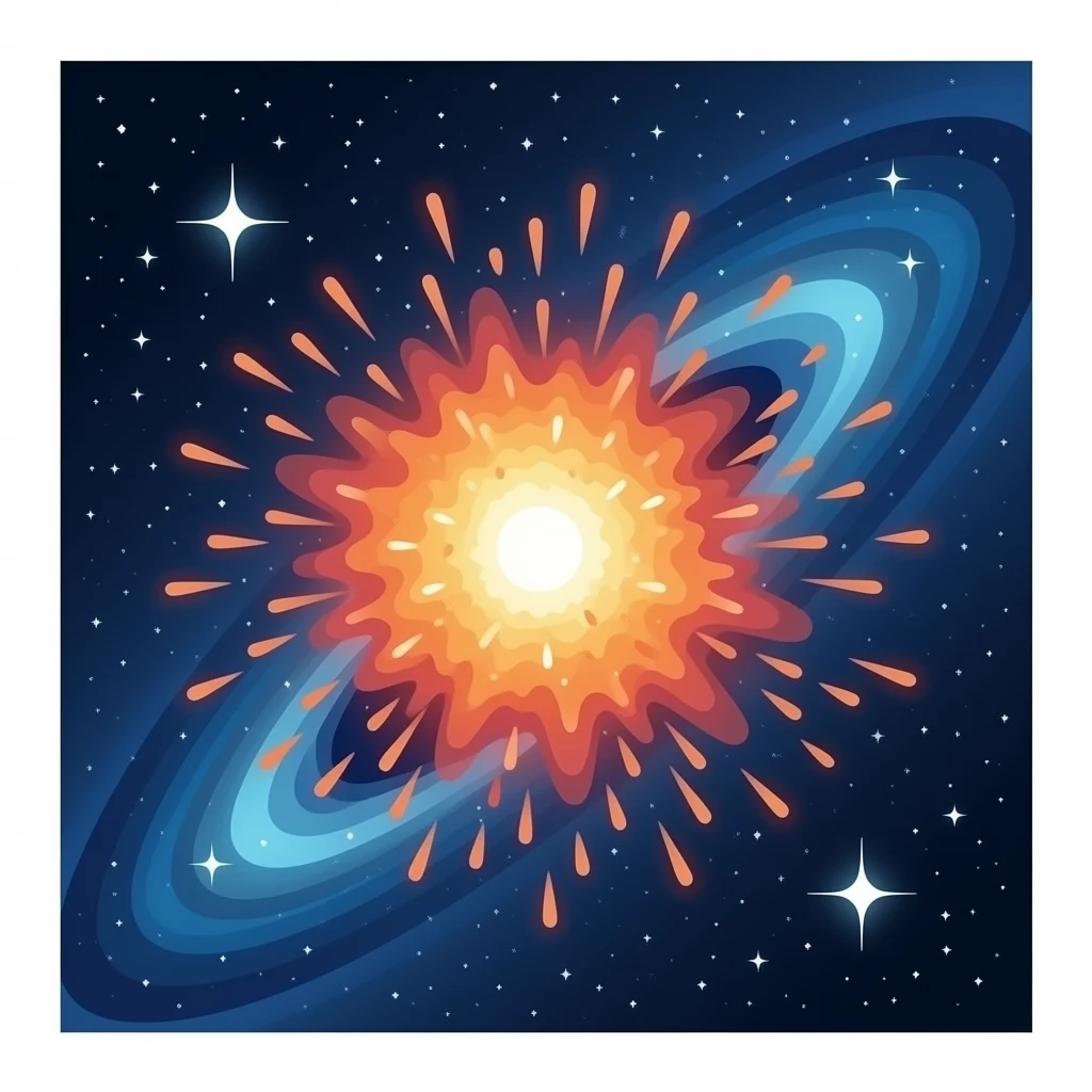 Supernova in space emoji