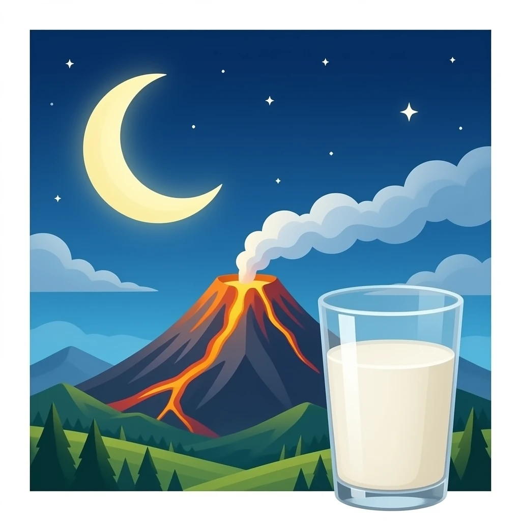 🌜🌋🥛 emoji