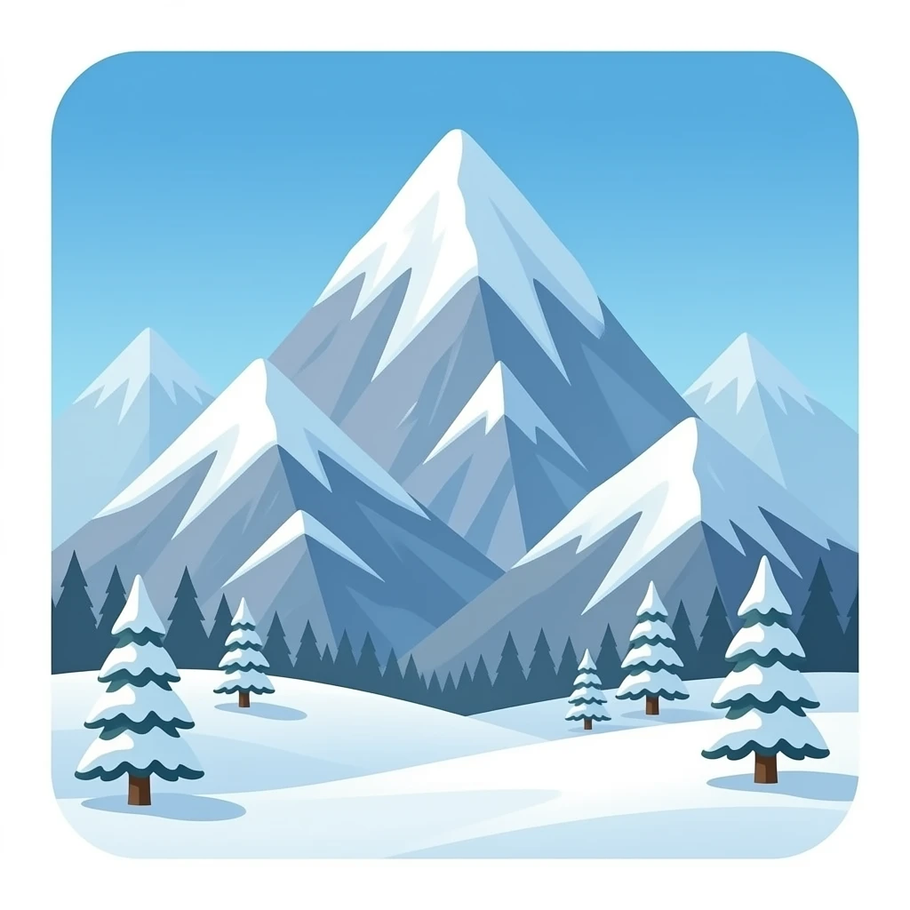 Ice mountain emoji