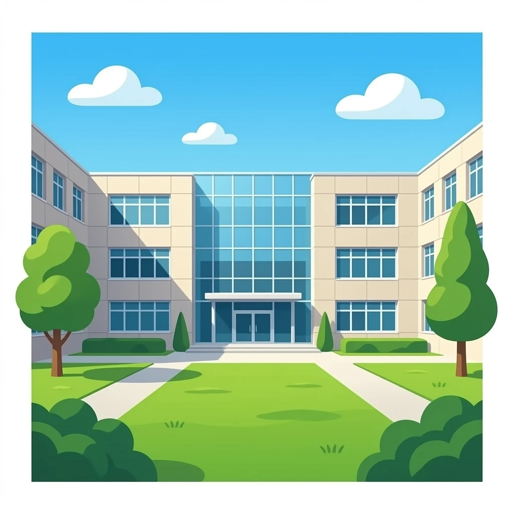 language school building emoji