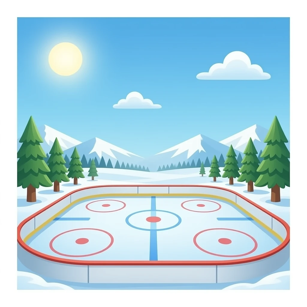 Ice rink emoji
