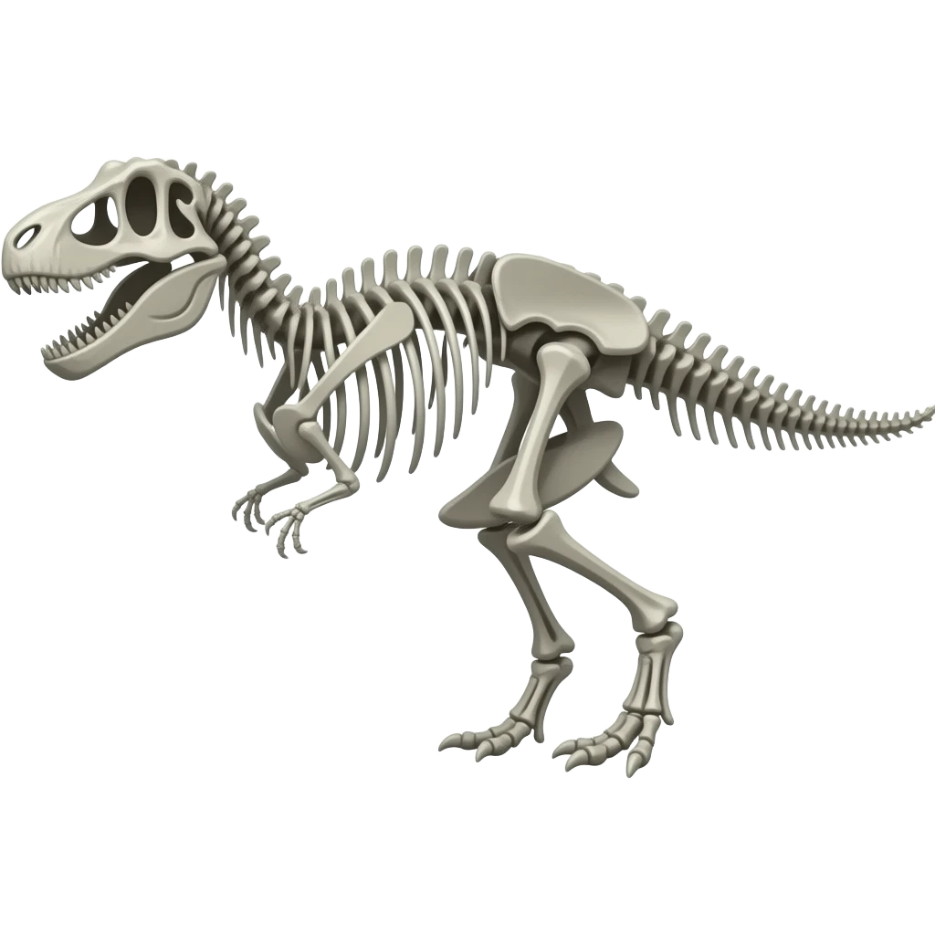 Dinosaur skeleton emoji
