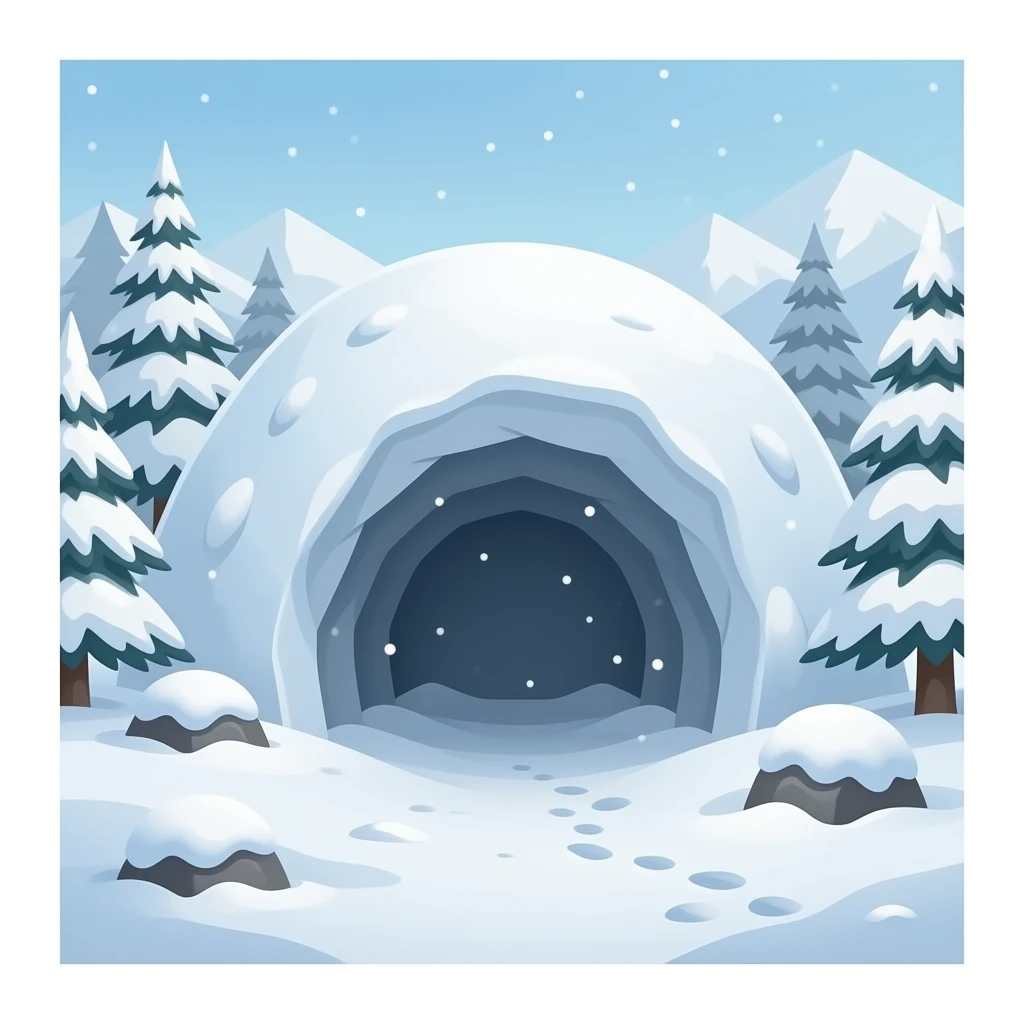 snow cave emoji